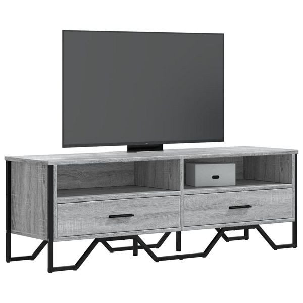 vidaXL TV-Schrank Grau Sonoma 122x34x41 cm Holzwerkstoff, 848582
