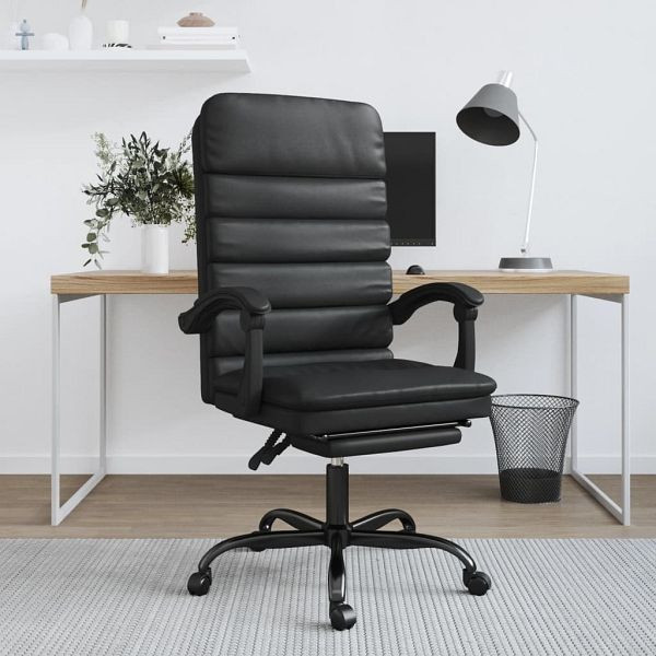 vidaXL Bürostuhl mit Massagefunktion Schwarz Kunstleder, 349727