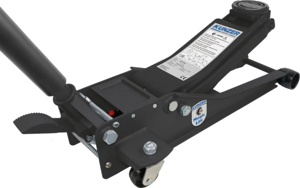 Kunzer Hydraulischer Rangierwagenheber 2.000 kg mit Fußschnellhub, in RAL7016, WK 1078 FSH