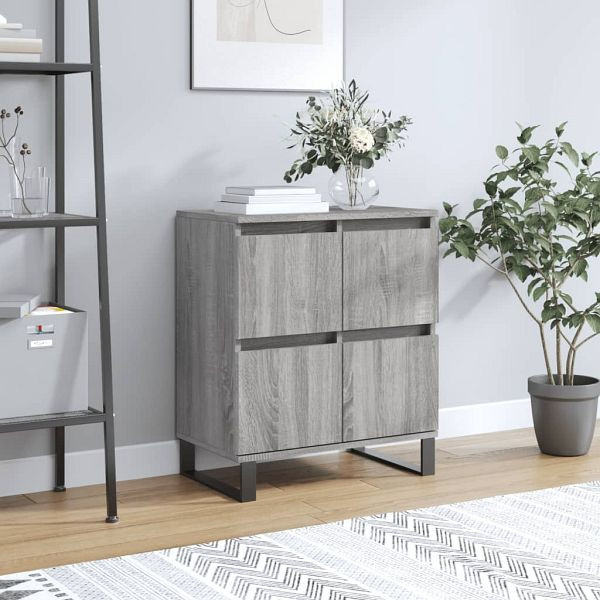 vidaXL Sideboard Grau Sonoma 60x35x70 cm Holzwerkstoff, 831226
