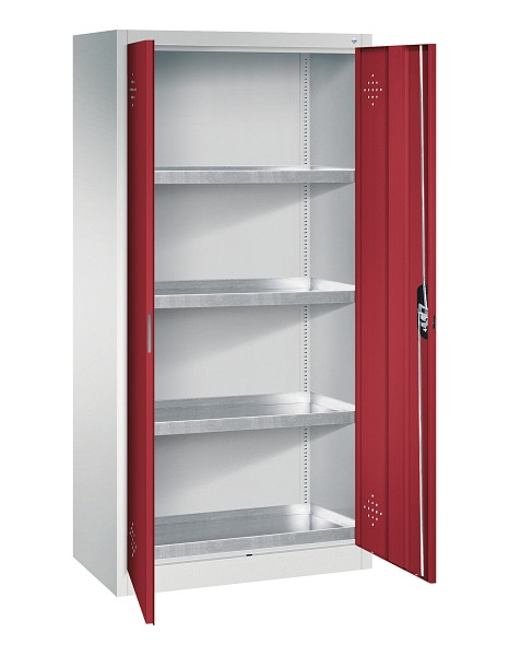 C+P Umweltschrank Acurado, H1950xB930xT500mm, 7035/3003, 8921-315 S10438