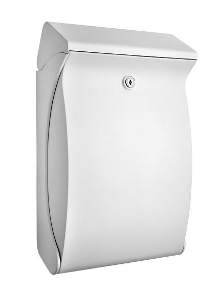 BURG-WÄCHTER Briefkasten Swing, 271 x 419 x 129 mm, weiß, Kunststoff, 4905 W