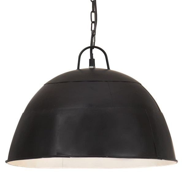vidaXL Hängelampe Vintage Industriestil 25 W Schwarz Rund 41 cm E27, 320543