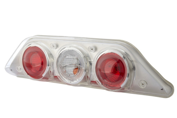 HELLA Heckleuchte, Caraluna Modular, Glühlampe, 12V, Anbau/geschraubt, Lichtscheibenfarbe: rot/glasklar, Stecker: Flachstecker, links, 2VP 343 520-051