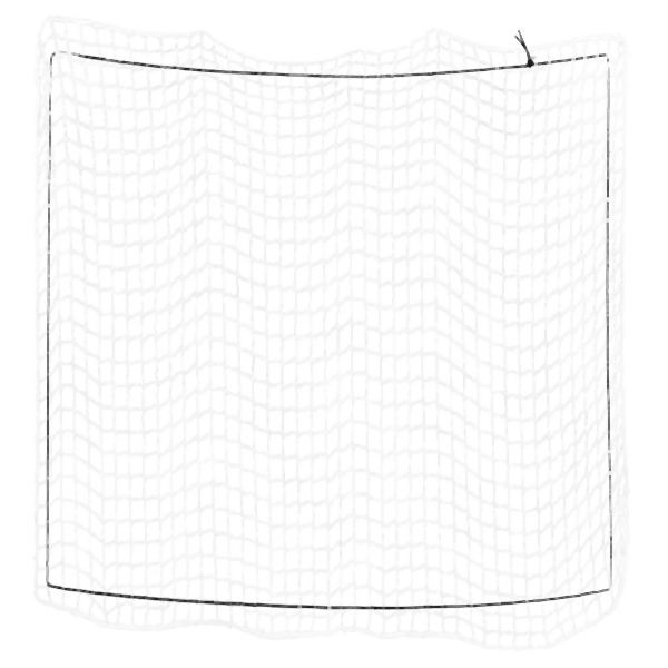 vidaXL Anhängernetz mit Gummiseil Weiß 4x4 m PP, 4012273