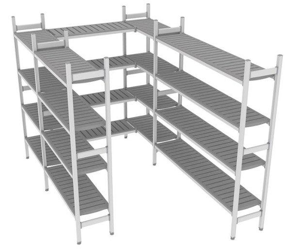 NordCap Regalsystem Z 200-290 / 204-294, 1075 / 850 / 1000 / 850 / 1675 x 375 x 1850 mm, 528901014