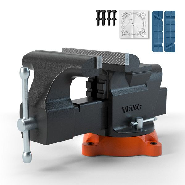 VEVOR Schraubstock Amboss 360° drehbar 1,5-7,4 cm Spannweite Werkbankschraubstock, DGNTQDXZSYCQ6QSMGV0