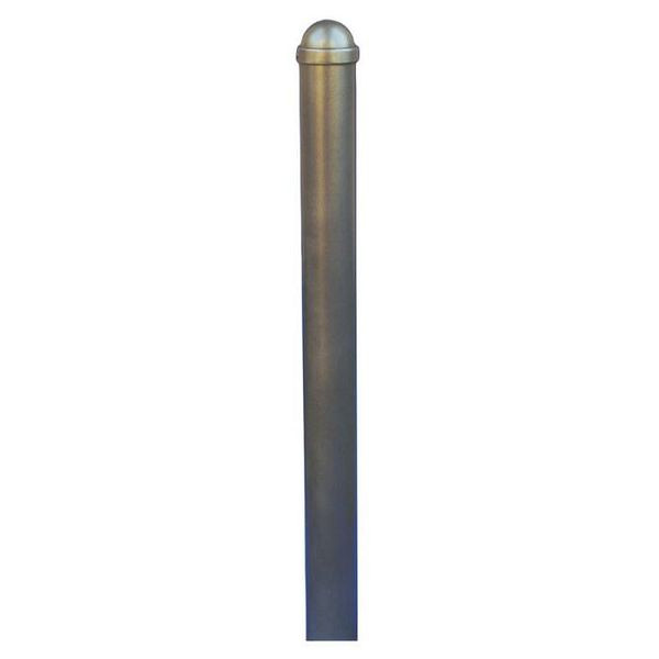 Stein HGS Stilpoller Ø 102 mm mit Zierkappe, Herausnehmbar/Dreikant, RAL 7016 anthrazitgrau, ohne Ösen, 496fb7016