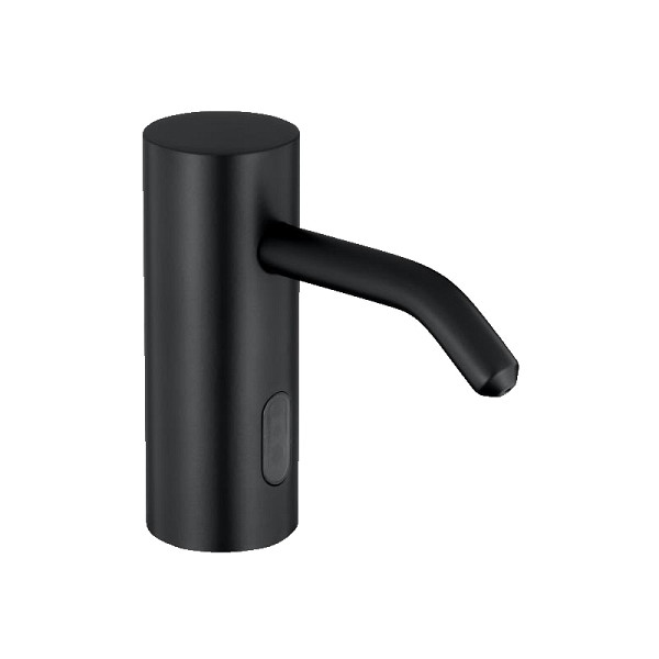 Benkiser Metrix Fashion Seifenspender, Elektronik Waschtisch-Seifenspender für Batteriebetrieb, inkl. 1L Flasche & -halterung, schwarz, 1990810-F02