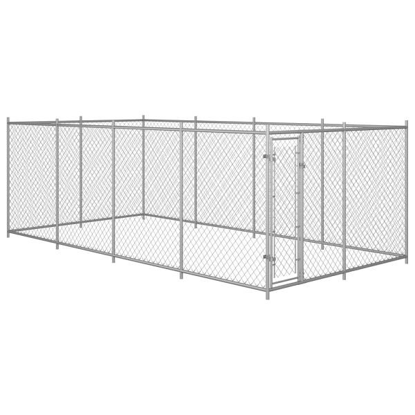 vidaXL Outdoor-Hundezwinger 7,6x3,8x1,9 m, 144938, 8719883587059