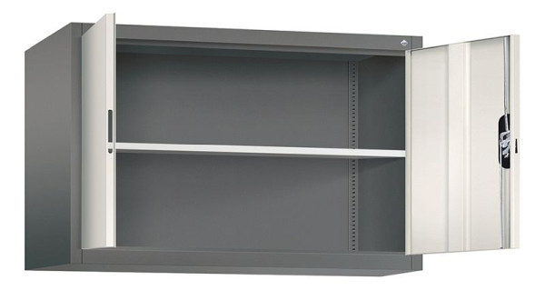 C+P Aufsatzschrank Acurado, H790xB1200xT500mm, Farbe: Vulkangrau / Perlweiß, Muldengriff, 9485-000 S10169
