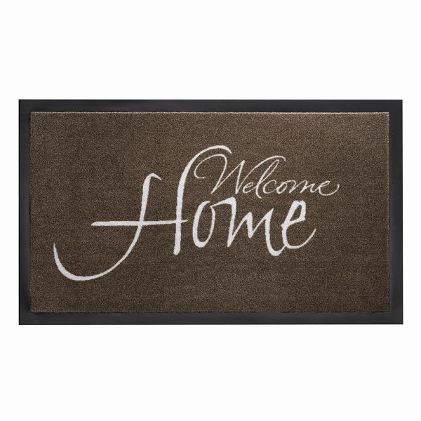 SIENA HOME Fußmatte Peva Welcome taupe 45 x 75 cm, 991004