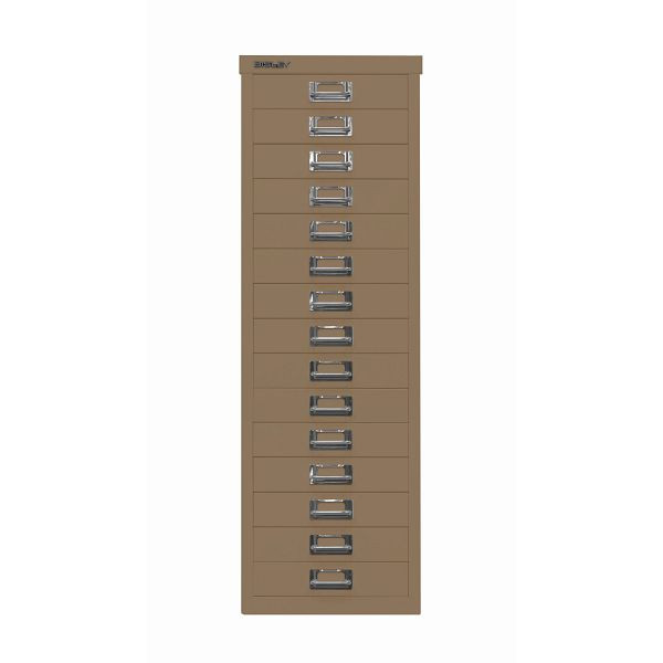 Bisley MultiDrawer™ DIN A4, 15 Schubladen, 668 coffee, L3915668