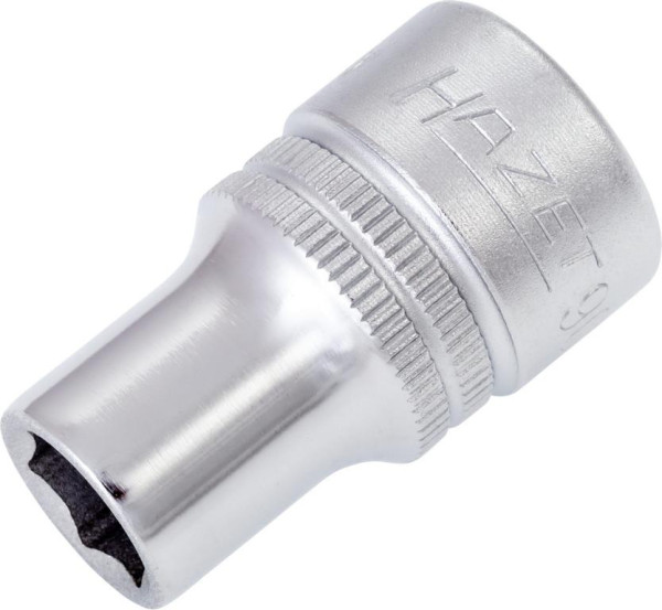 Hazet Steckschlüsseleinsatz, Sechskant, Vierkant hohl 12,5 mm (1/2 Zoll), 10 mm, Mit Rändelung, 900-10
