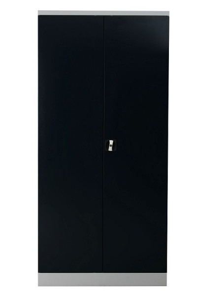 Gürkan Flügeltürenschrank, 60 x 92 x 195 cm, Lichtgrau, Anthrazit, Verzinkt, Verstärkte Fachboden Stück 4, FLC.196/NV, 109777