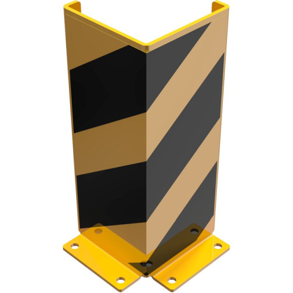 Stein HGS Anfahrschutz -Solid- 90° Winkel, 400 mm / 6 mm, verstärkte Kanten / Streifen verklebt, 477.90b