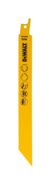 DeWalt Säbelsägeblatt BIM Metall 203mm, VE: 100 Stück, DT2323-QZ