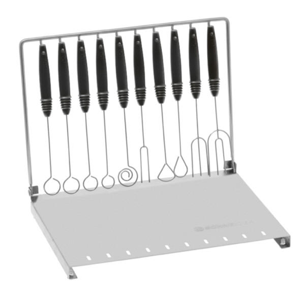Schneider Pralinentunkgabel-Set "Profi" 10-teilig, in Plastikbox, groß, mit Edelstahlaufhänger, 199034