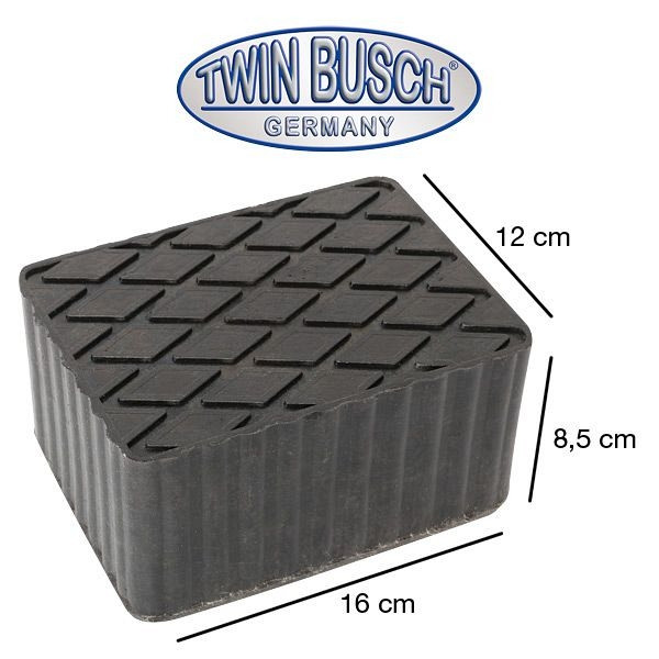 Twin Busch Gummiklotz, Aufnahmegummi, TWS3-GK-80, 0741187303668