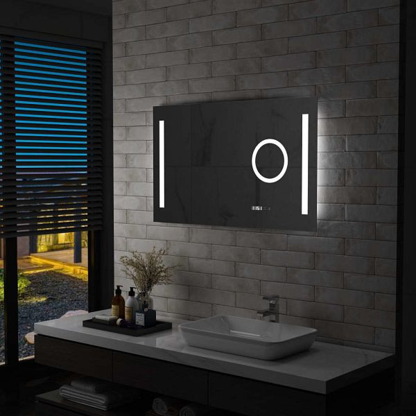 vidaXL LED-Badspiegel mit Berührungssensor 100x60 cm, 144743