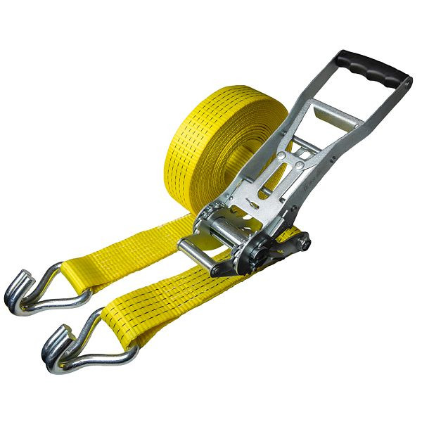 DELTASLING® 2-teiliger Zurrgurt mit Ergo-Ratsche und Spitzhaken, LC 2500/5000daN, 50mm, 8m Länge, CO.SB.050.08.2.E.GE