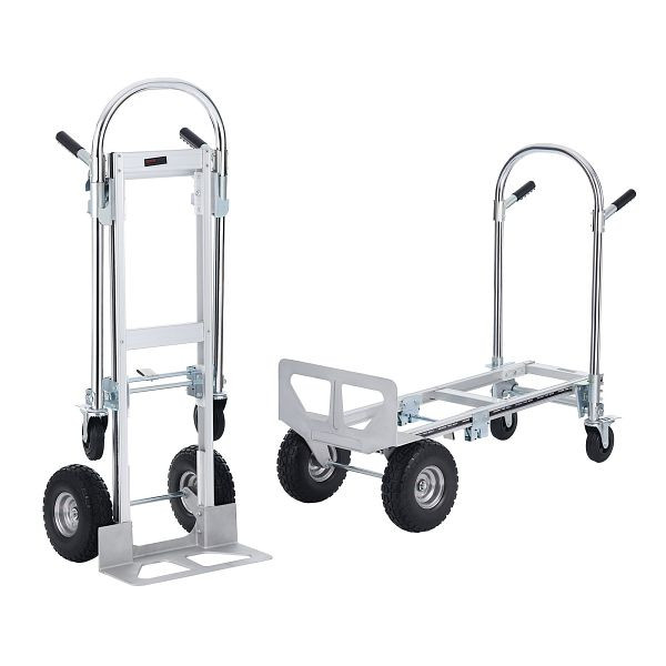VEVOR 2-in-1 Sackkarre Klappbar 318/454kg Tragfähigkeit Transportkarre Aluminiumlegierung & Kohlenstoffstahl Sackkarre, DGNSTHC1000BJ1CRXV0