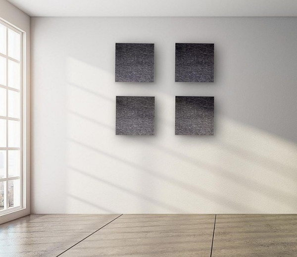 Silenti Quadratische Schallabsorber, hellgrau, Deckenmontage mit Magnet, VE: 4 Stück, 92742515102