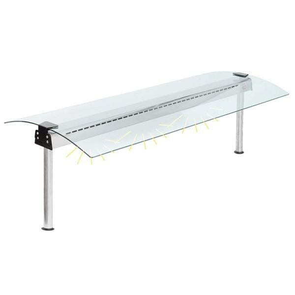 KBS Glasaufbau beidseitig mit Beleuchtung für 2 GN, 70590106