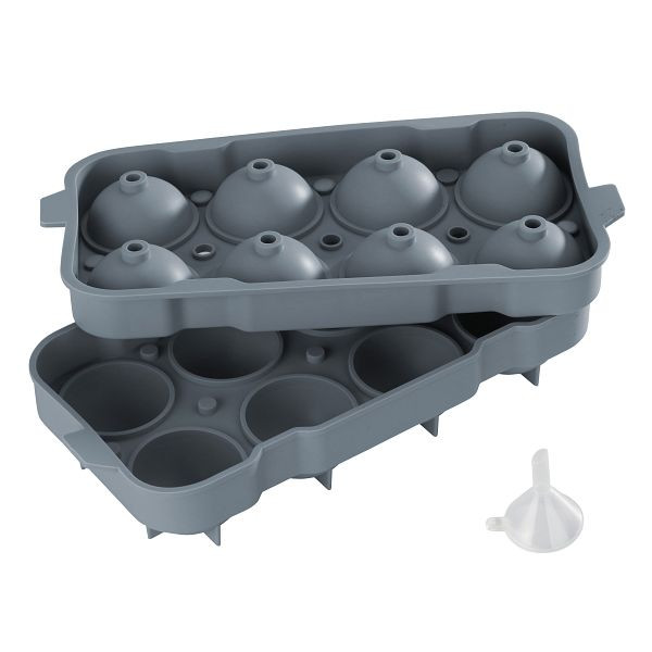 Stalgast Eiswürfelform für acht Eiskugeln mit Ø 50 mm, Silikon, BE2502050