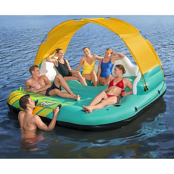 Bestway Aufblasbare Badeinsel für 5 Personen Sunny Lounge 291x265x83cm, 92895