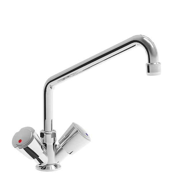 Vaiotec TOPLINE Mischbatterie mit Schwenkhahn & 2 Mischventilen - Einloch, 10535