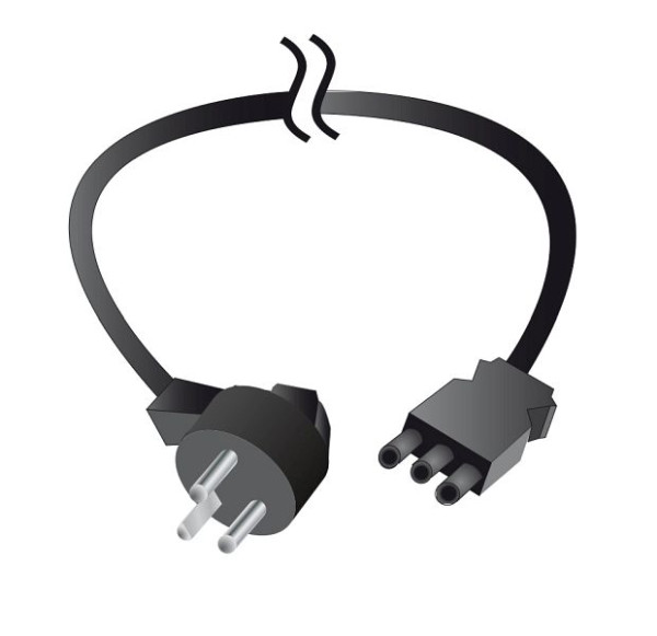 bott Anschlusskabel 230V 5m UK, UK-Winkelstecker / GST18, schwarz, 43503004