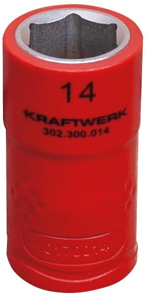 Kraftwerk 3/8" Elektriker Stecknuss 14 mm VDE, 302.300.014