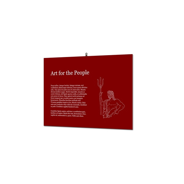 Showdown Displays Indoor Wandschild Basic 30 x 40 cm KAPA 5 mm, FBW300x400-KP5