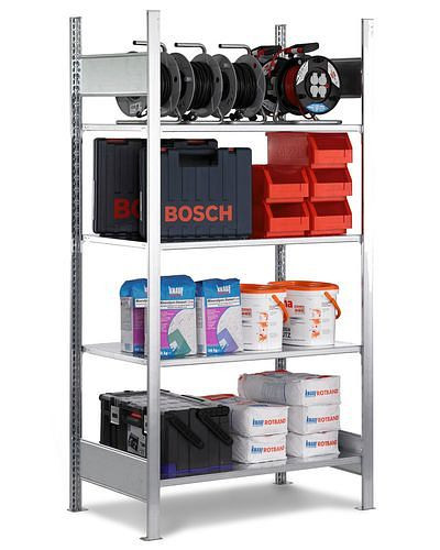 DENIOS Fachbodenregal RF 1850, Grundfeld, 1060 x 540 x 1800 mm, 199677