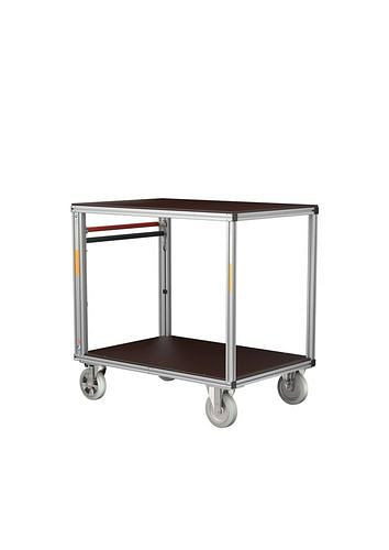 DENIOS Rollcontainer, Plattformen halbhoch und hoch, aus wetterfester Holz-Siebdruckplatte, 305154