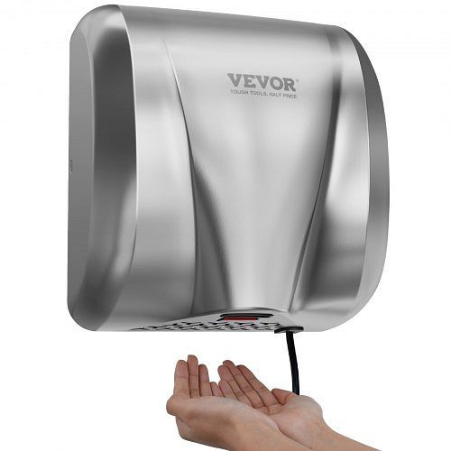 VEVOR Händetrockner 1300W Elektrisch 7-10s Trocknungszeit Kommerziell mit HEPA-Filter 99,97% Filtrationseffizienz Küche Badezimmer, BGSGSJBXGZDGAR9TKV2