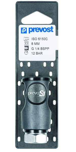 Prevost Kupplung mit zylindrischem Innengewinde Iso C auf Lochplatten, IG BSPP= G 1/2, CSI 081103CP