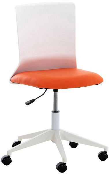 CLP Bürostuhl Apolda Kunstleder, orange, 316841, 4251756442668