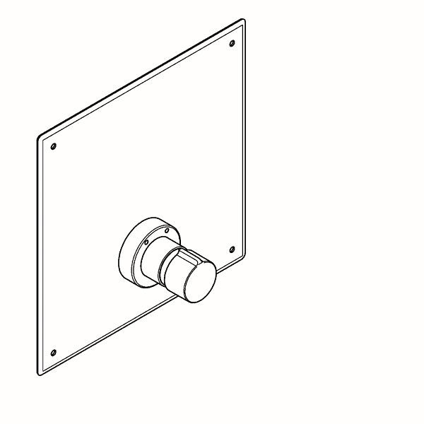 KWC Duscharmatur, F5, hydraulisch, Mischer, UP, zur Umrüstung 3307/3313, 2030052981