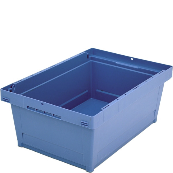 BITO Mehrwegbehälter MB ohne Zubehör/Gefahrgut /MB 64221R 600x400x223 taubenblau, Rippenboden, C0401-0030