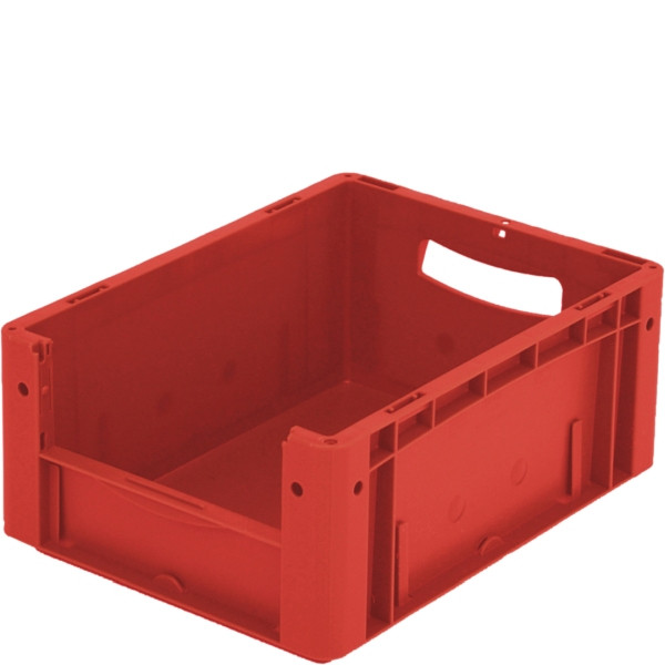 BITO Eurostapelbehälter XL Set /XL 43174 400x300x170 rot, Etikett Entnahmeöffnung stirnseitig, C0290-0031