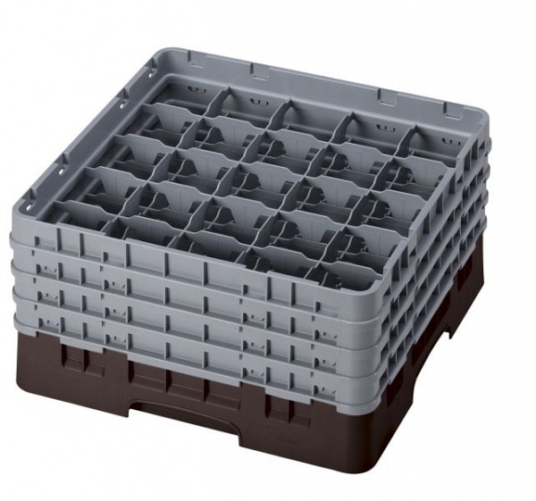 Cambro Spülkorb mit 25 Fächer Camrack® 21,5 cm Braun, 25S800167