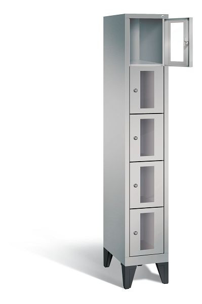 C+P Schließfachschrank Classic, H1850xB320xT500mm, Farbe: Weißaluminium, 8010A105 S10009