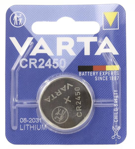 VARTA Batterie CR2450 im Blister für das elektronische Codeschloss Intro, 348617