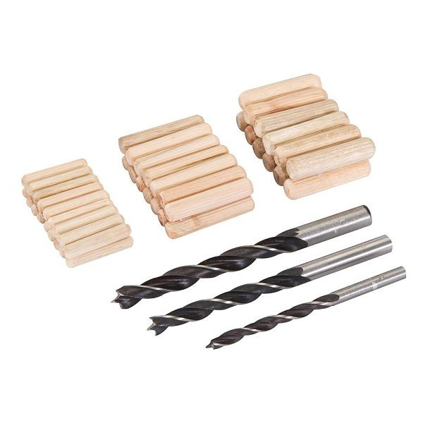 Silverline Holzdübel, 47-tlg. Satz, 6, 8 u. 10 mm, 675264