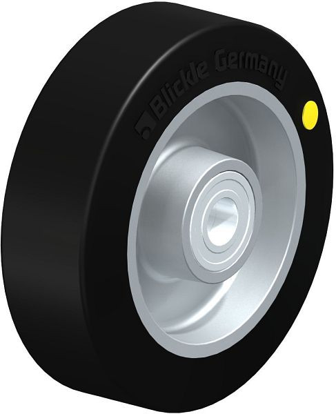 Blickle ALEV 125/15K-EL Rad aus Elastik-Vollgummi, Schwarz, 547018
