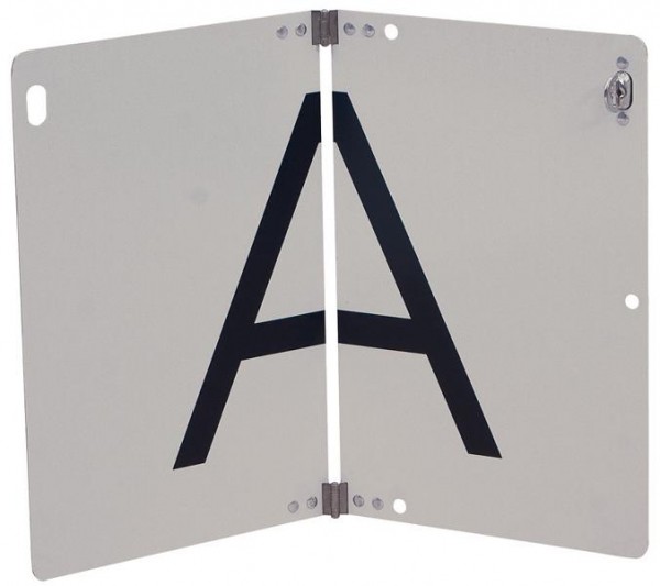 SIGNUM A-Tafel, klappbar, verzinktes Stahlblech, A4002
