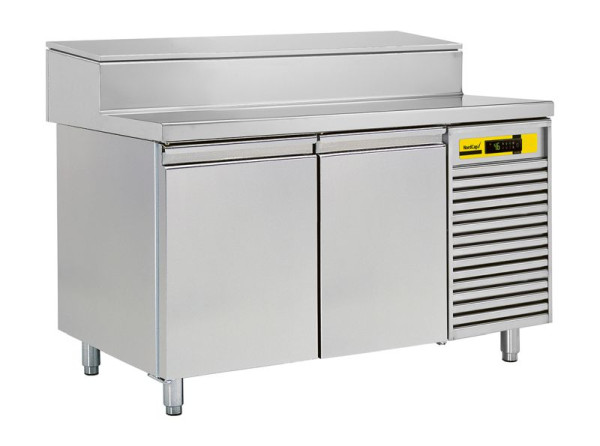 NordCap Pizza-Belegstation APKTM 2T, für EN 600 x 400 mm oder GN 2/1, steckerfertig, Umluftkühlung / statische Kühlung, umschaltbar, 46711115001-0-N-0