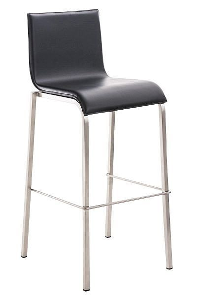 CLP Barhocker Avola Leder Flach E78, schwarz, 101562901
